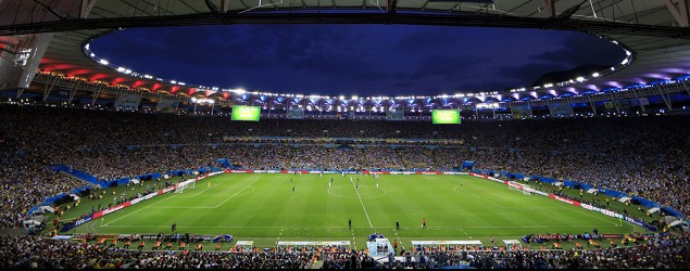 The Maracanã  Stadium during the FIFA World Cup final between Germany and Argentina in Rio de Janeiro, Brazil, Sunday, July 13, 2014. (Hassan Ammar/AP)