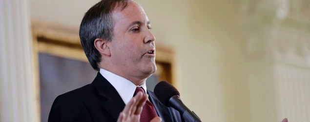 Paxton defended the religious liberty of state employees to not issue issue marriage licenses to same-sex couples. (Eric Gay/AP)